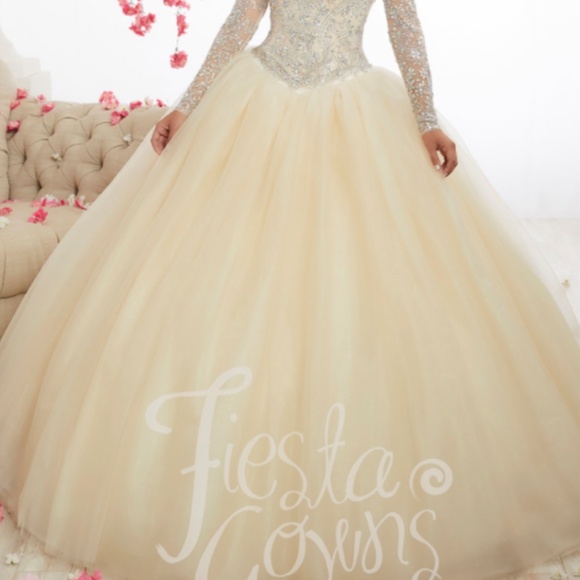 White Ball Gown - Picture 3 of 4